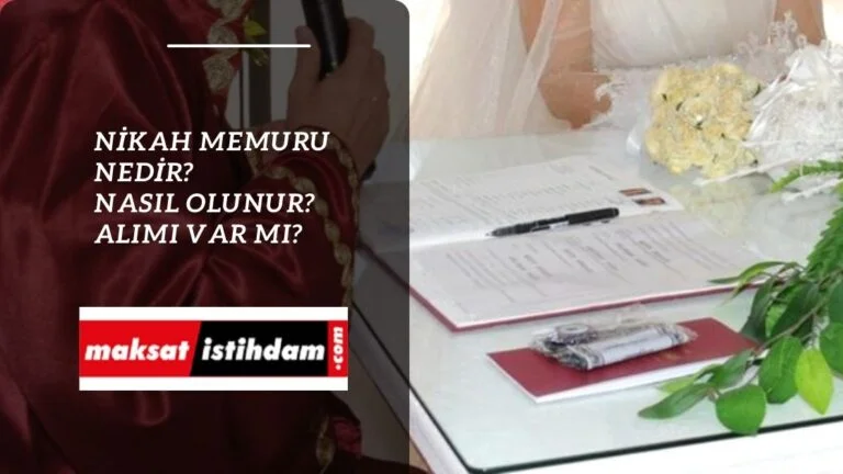 Nikah Memuru alımı 2022 yılında yapılacak mı? Nikah memuru nasıl olunur?