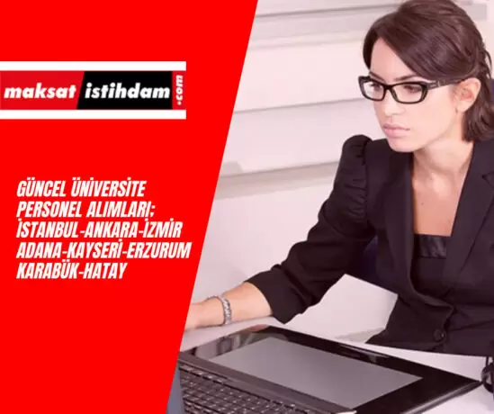 üniversitelere personel alım