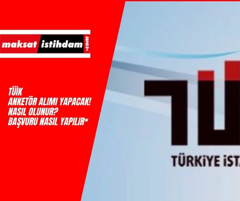 TÜİK Anketör Alımı Başlıyor: Kaç Kişi Alınacak? TÜİK Anketör Alımı Şartları Neler?