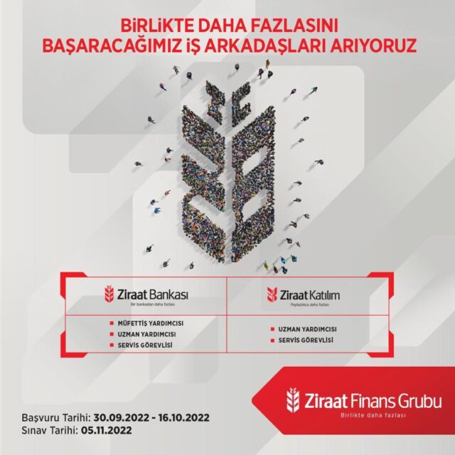 Ziraat Katılım Personel Alımı