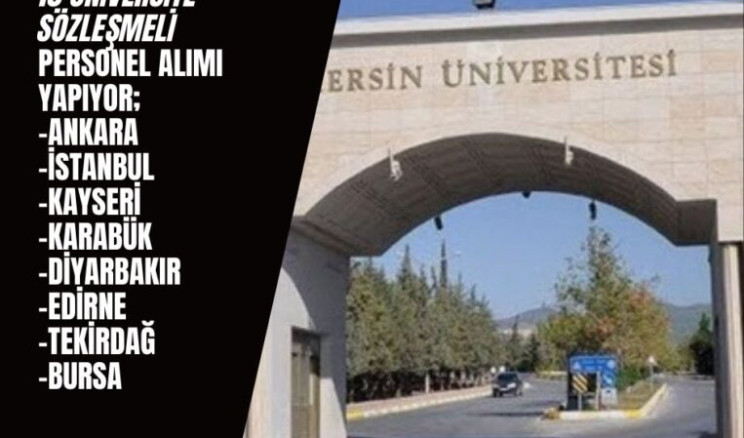 Üniversitelere Personel Alımı: 10 Üniversite Personel Arıyor