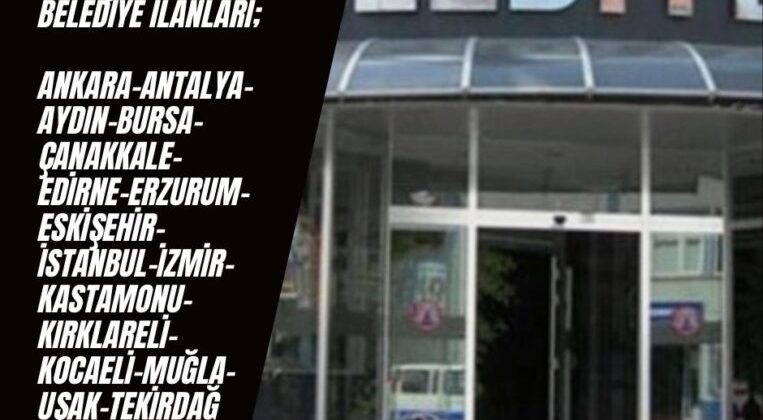 En Güncel Belediye İlanları: KPSS Şartsız Kamu İşçisi İlanları
