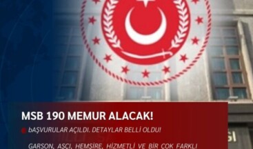 Başvurular Açıldı: MSB 190 Memur Alımı Hangi Kadrolara?