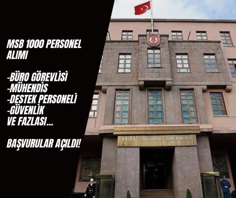 msb 1000 personel alımı